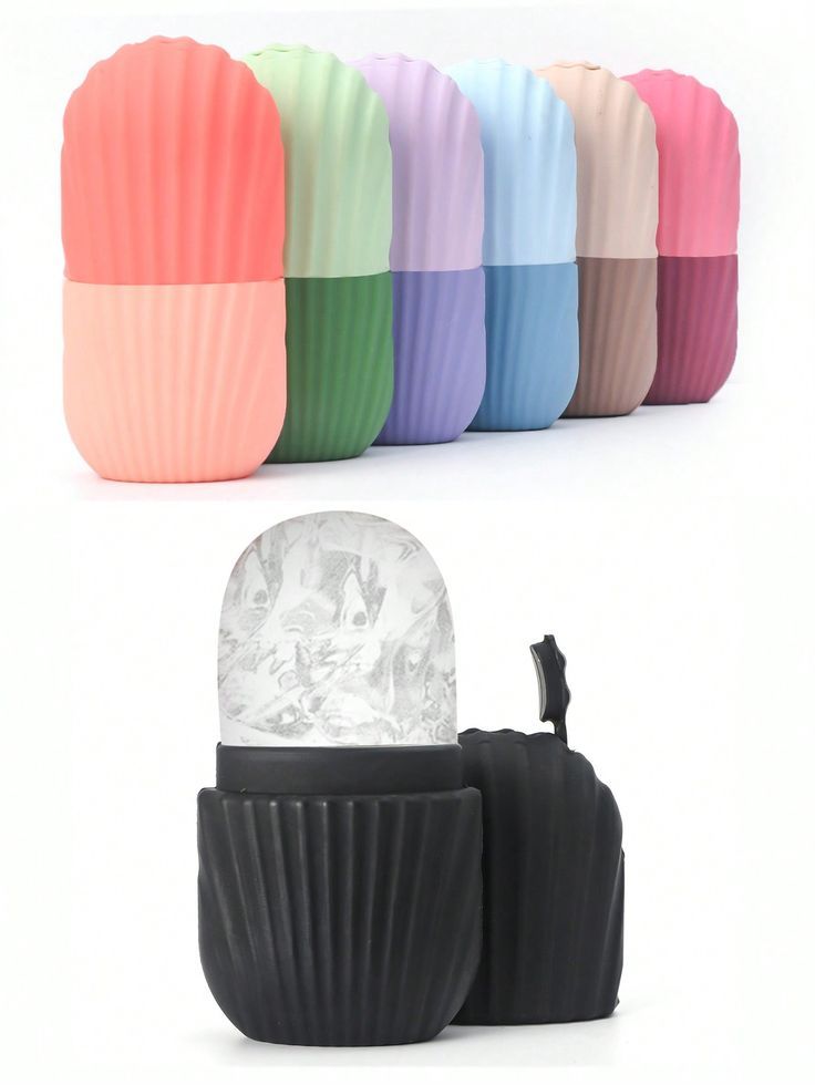 Silicone Ice Cube Roller Massager for Face