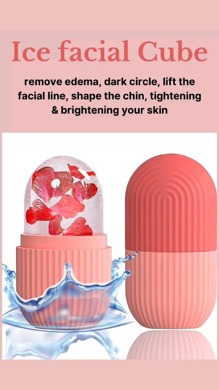 Silicone Ice Cube Roller Massager for Face