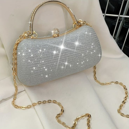 Luxury Rhinestone Evening Clutch Bag